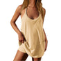 Tops With Narrow Straps One-piece Shorts Jumpsuit Casual Suit